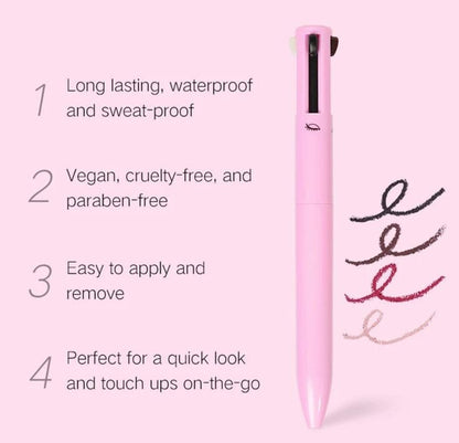 4 In 1 Waterproof Makeup Pen
